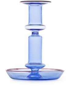 HAY chandelier Flare Medium en verre - Bleu