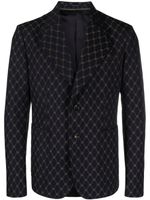 Gucci Interlocking G-jacquard wool blazer - Bleu