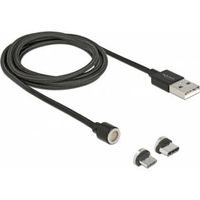 DeLOCK 85723 USB-kabel 1,1 m USB A USB C/Micro-USB B Mannelijk Zwart - thumbnail