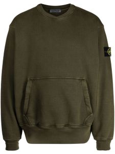 Stone Island pull à patch Compass - Vert
