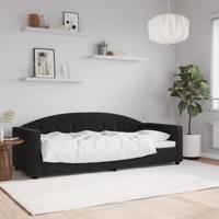 Slaapbank 80x200 cm fluweel zwart