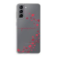 Kusjes: Samsung Galaxy S21 Transparant Hoesje