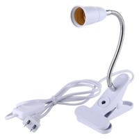 E27 360 graden flexibele clip lamp Basishouder met schakelaar U.S. plug