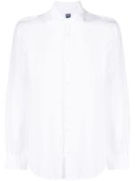 Fedeli chemise en lin à boutonnière - Blanc