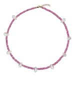 Roxanne First collier Feeling Lucky en or 14ct serti de quartz - Rose