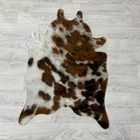 Kleine koeienhuid bruin wit zwart (Normandiër) 90x60cm