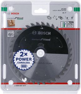 Bosch Accessories Bosch 2608837677 Hardmetaal-cirkelzaagblad 160 x 20 mm Aantal tanden: 36 1 stuk(s)