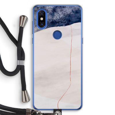 Stone White: Xiaomi Mi Mix 3 Transparant Hoesje met koord