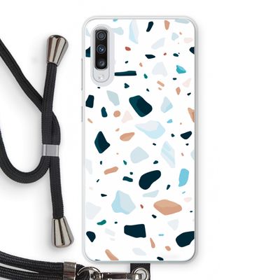 Terrazzo N°13: Samsung Galaxy A70 Transparant Hoesje met koord