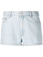 Chiara Ferragni short en jean à logo brodé - Bleu - thumbnail