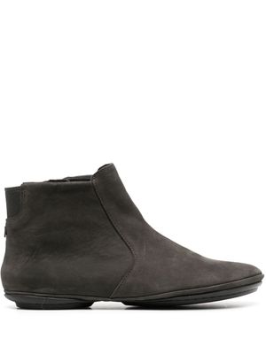 Camper bottines en daim à fermeture zippée - Gris