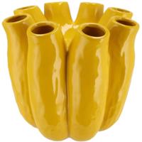 Daan Kromhout Vaas luna tube geel 30 cm | 2 stuks