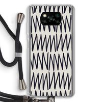 Marrakech Zigzag: Xiaomi Poco X3 NFC Transparant Hoesje met koord
