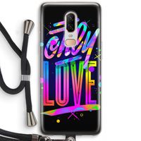 Only Love: OnePlus 6 Transparant Hoesje met koord