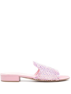 Le Silla Gilda slippers met stras - Roze