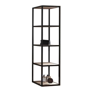 Kolomkast BWS Harper 135x35 cm Metalen Frame Noten