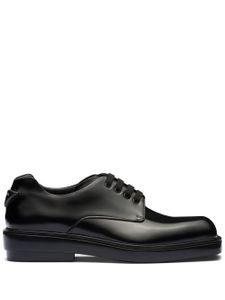 Prada derbies Fender en cuir - Noir