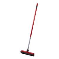 BETRA Rubberen Bezem - telescoopsteel - rood - 30 cm breed - wisser - voor nat en droog