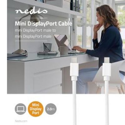 Mini-DisplayPort - Mini-DisplayPort-Kabel | Mini-DisplayPort Male - Mini-DisplayPort Male | 2,0 m |