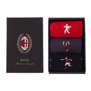 COPA AC Milan Celebration Casual Sokken Box Zwart Rood Grijs