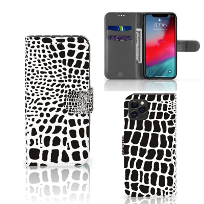 Apple iPhone 11 Pro | Telefoonhoesje | Met pasjeshouder | Slangenprint