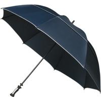 Falcone Golf stormparaplu - blauw - windproof - Dia 140 cm - rubber gecoat handvat