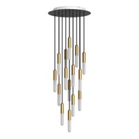Hanglamp trapgat 15x E14 met led lamp 180cm Hanglamp trapgat 15x E14 met led lamp 180cm