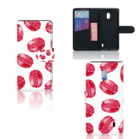 Nokia 2.2 Book Cover Pink Macarons - thumbnail