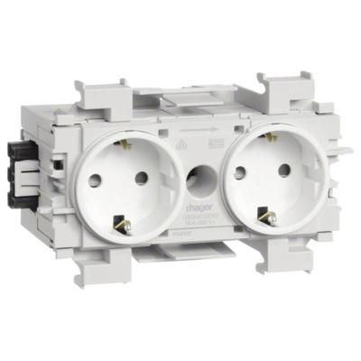 Hager Sonstige Installationstechnik Stopcontact voor Accessoires voor elektroplintsysteem Wit 1 stuk(s)