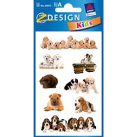 Avery stickervel Puppies junior 7,6 x 12 cm papier 24-delig - thumbnail