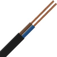 VMVL Kabel - Stroomkabel - 2x0.75mm - 2 Aderig - 100 Meter - H03VV-F - Zwart - thumbnail