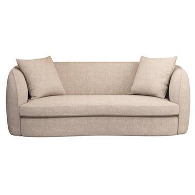Bank Enzio 3,5-zits - stof Wales - taupe - Leen Bakker