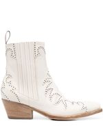 Sartore appliqué-detail ankle boots - Blanc