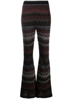 Missoni pantalon évasé à motif zig-zag - Noir