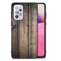 Samsung Galaxy A33 5G Houten Print Telefoonhoesje Steigerhout - thumbnail