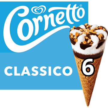 Ola IJs Cornetto Classico 6 Stuks 6 x 90ml bij Jumbo