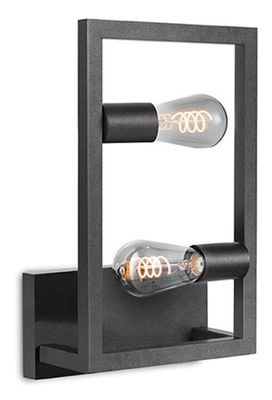 LABEL51 Wandlamp 'Quadrato' 2-lamps, kleur Zwart