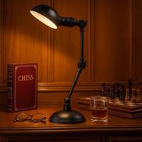 Bureaulamp Princeton Antiek Zwart Bureaulamp Princeton Antiek Zwart