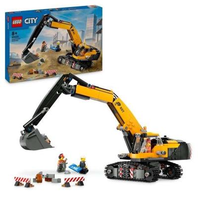 LEGO City 60420 De gele bouwgraafmachine, speelgoed voor kinderen vanaf 8 jaar