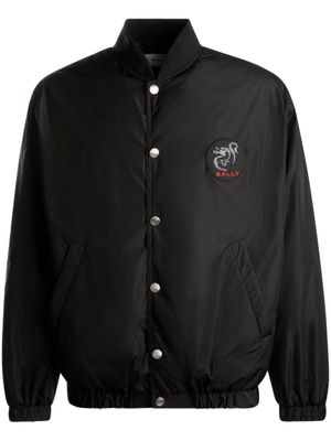 Bally veste bomber à logo appliqué - Noir