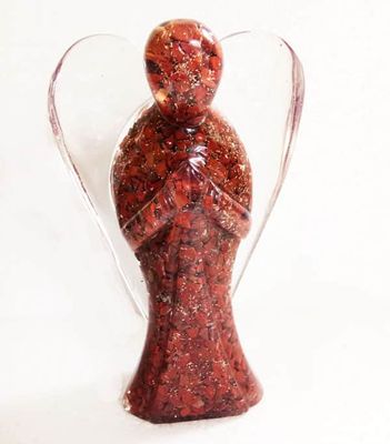 Orgone Edelsteen Engel Rode Jaspis (20 cm)