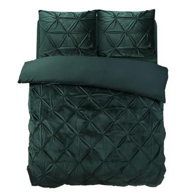 Sleeptime Velvet Pintuck Groen 140 x 200/220 cm