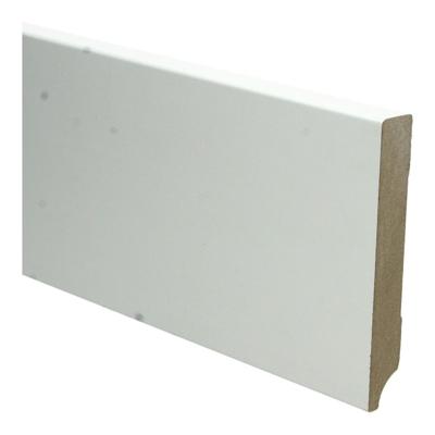 MDF Moderne plint 120x18 voorgelakt RAL9010 - lengte 240cm