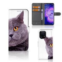 OPPO Find X5 Telefoonhoesje met Pasjes Kat