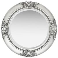 VidaXL Wandspiegel barok stijl 50 cm zilverkleurig - thumbnail