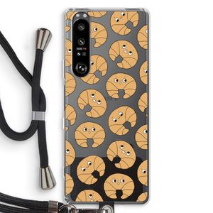 Croissant: Sony Xperia 1 III Transparant Hoesje met koord