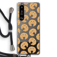 Croissant: Sony Xperia 1 III Transparant Hoesje met koord