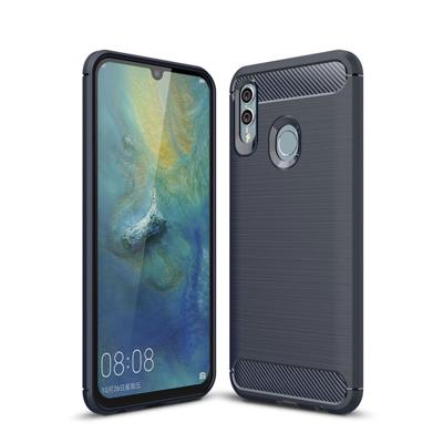 Koolstofvezel textuur TPU schokbestendig geval voor Huawei Honor 10 Lite/P Smart 2019