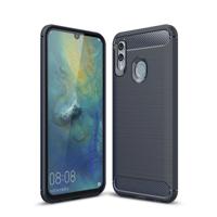 Koolstofvezel textuur TPU schokbestendig geval voor Huawei Honor 10 Lite/P Smart 2019