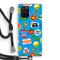 Fruitsticker: Samsung Galaxy Note 10 Lite Transparant Hoesje met koord